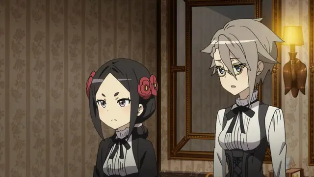Adegan mengejar-mengejar menggunakan sepeda di anime Princess Principal
