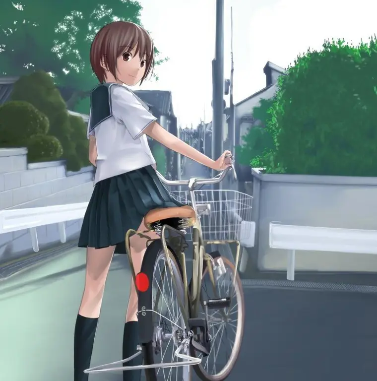 Perhatian terhadap detail yang luar biasa Detail sepeda dan karakter anime yang realistis