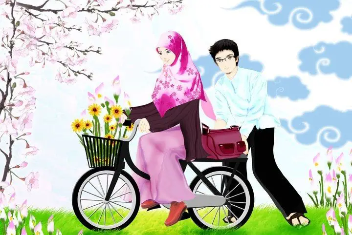 Kegembiraan bersepeda tandem dalam anime Pasangan anime bersepeda tandem