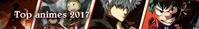 Rekomendasi Anime Terbaik 2017 Gambar kolase berbagai anime terbaik tahun 2017