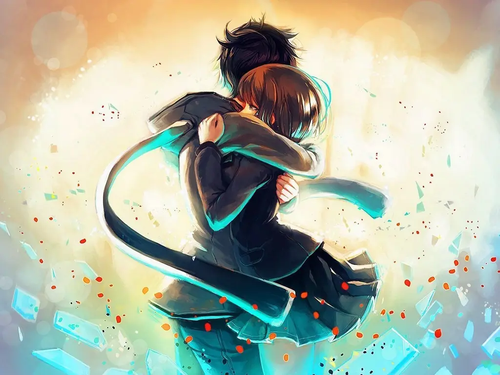Momen-momen romantis dalam anime Gambar adegan romantis anime