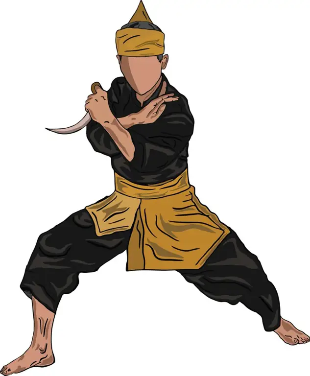 Ilustrasi yang menggambarkan aspek spiritual pencak silat Ilustrasi yang menggambarkan aspek spiritual pencak silat