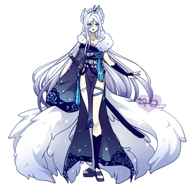 Kisah Cinta Kitsune dan Manusia Ilustrasi anime seorang gadis siluman rubah dan seorang pemuda manusia.
