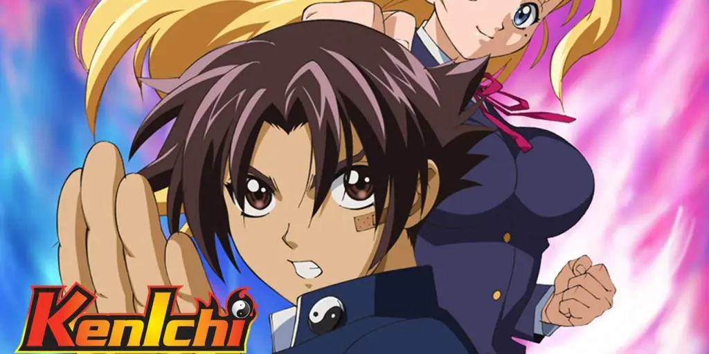 Karakter anime dengan pose bela diri Karakter anime dengan pose bela diri