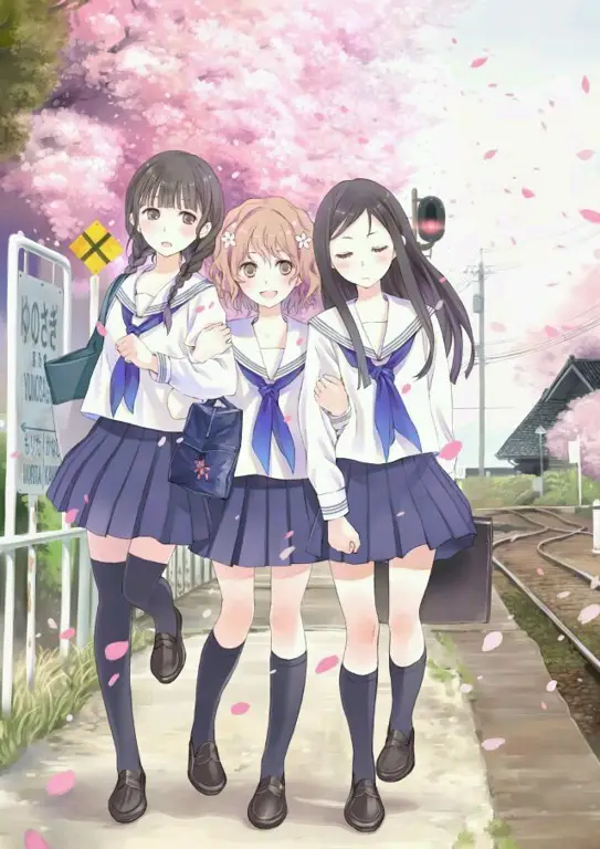 Persahabatan di sekolah yang penuh tantangan Gambar persahabatan di lingkungan sekolah dalam anime