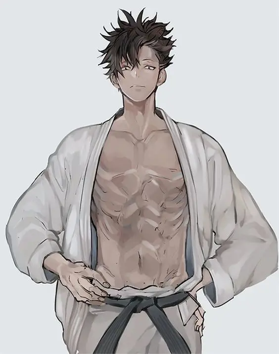 Latihan Seni Bela Diri Karakter anime berlatih seni bela diri