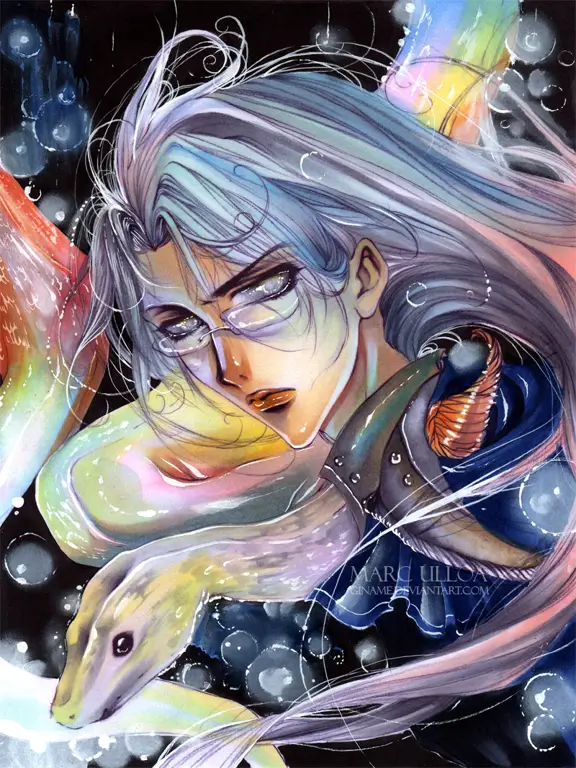 Siluman Ular yang Misterius Gambar siluman ular dalam anime