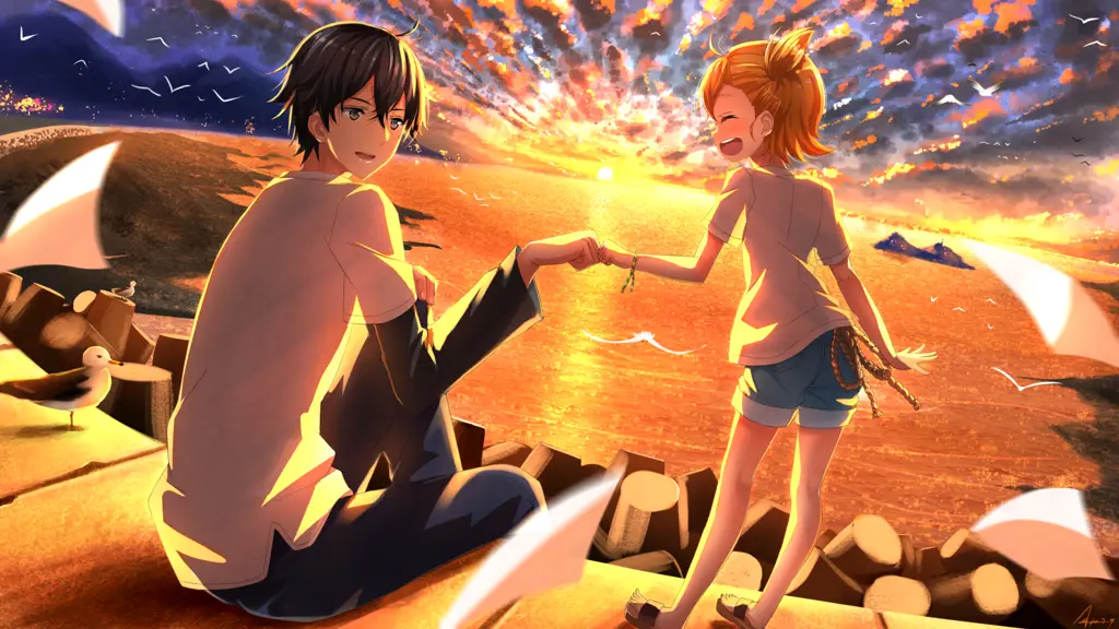 Keindahan Pulau dan Kehangatan Persahabatan Pemandangan alam di anime Barakamon