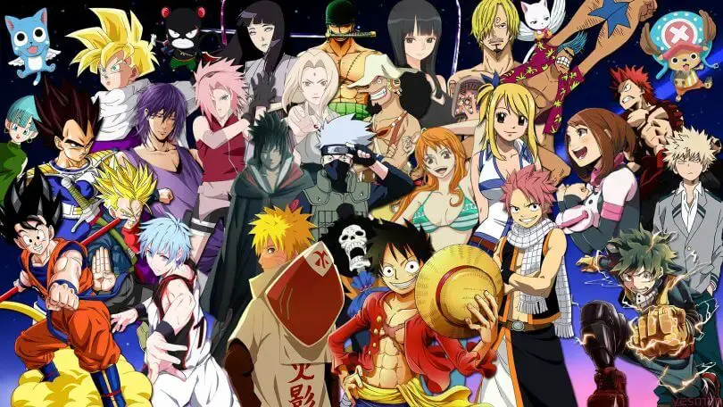 Karakter-karakter ikonik dari anime tahun 2014 Gambar karakter anime dari tahun 2014