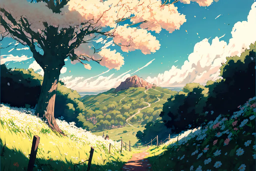 Pemandangan indah dari anime yang dirilis pada tahun 2014 Gambar pemandangan dari anime tahun 2014
