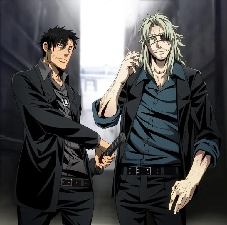 Ilustrasi anime preman dari Jepang Gambar anime preman Jepang