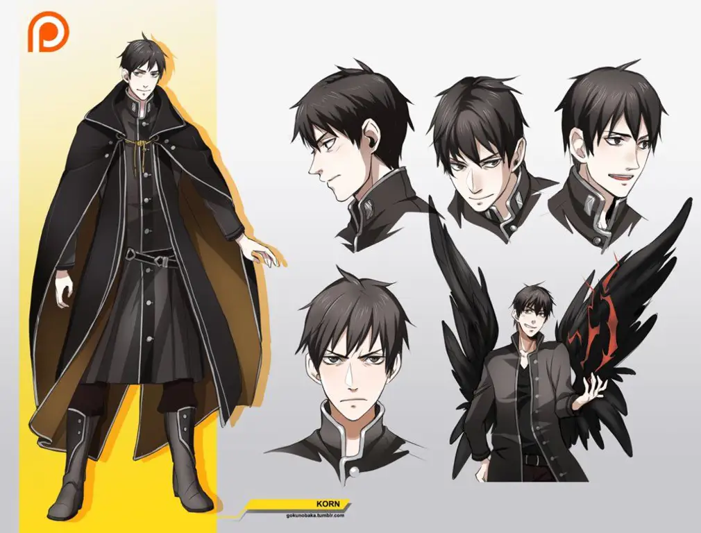 Desain karakter yang orisinal dan detail Karakter anime dengan desain yang unik dan menarik
