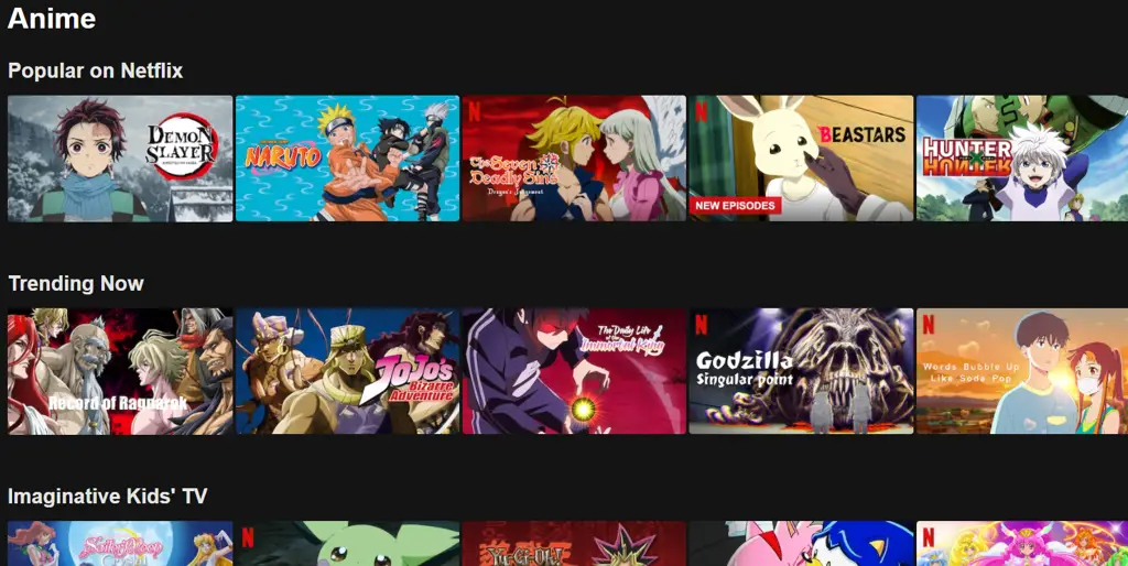 Perbandingan berbagai layanan streaming anime Perbandingan berbagai layanan streaming anime