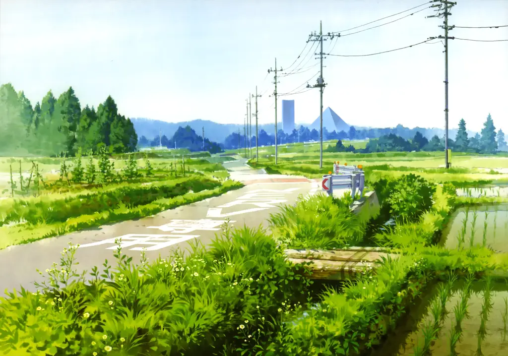 Pemandangan menakjubkan di dunia anime Gambar pemandangan alam yang indah dari anime