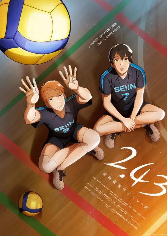 Pertandingan voli bergaya anime yang seru