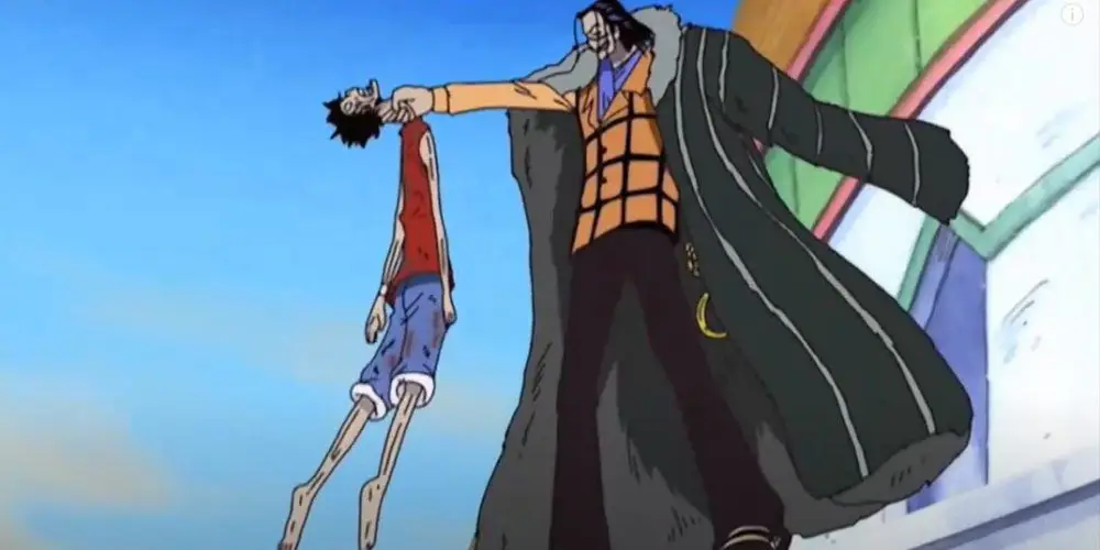 Pertarungan Luffy melawan Crocodile di Alabasta Luffy melawan Crocodile di Alabasta