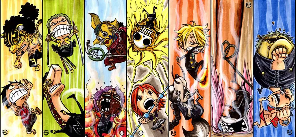 Pertempuran epik di Enies Lobby Gambar Luffy dan kru Topi Jerami melawan CP9 di Enies Lobby