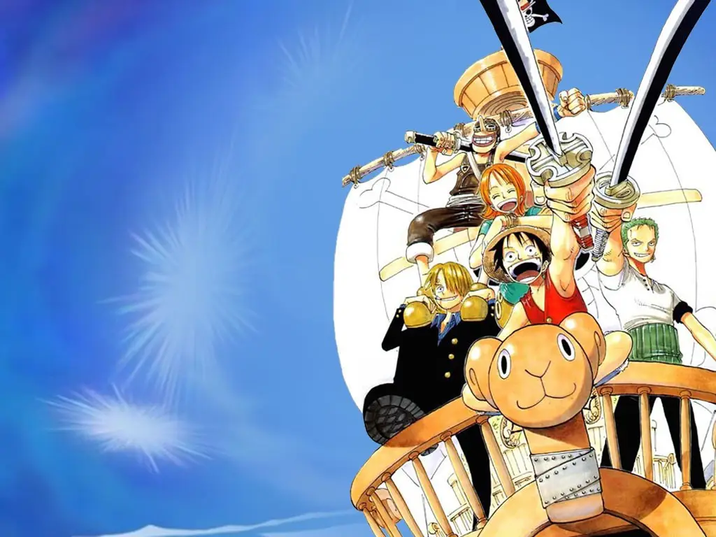 Petualangan Luffy dan Kru Topi Jerami Luffy dan kru Topi Jerami berlayar di lautan
