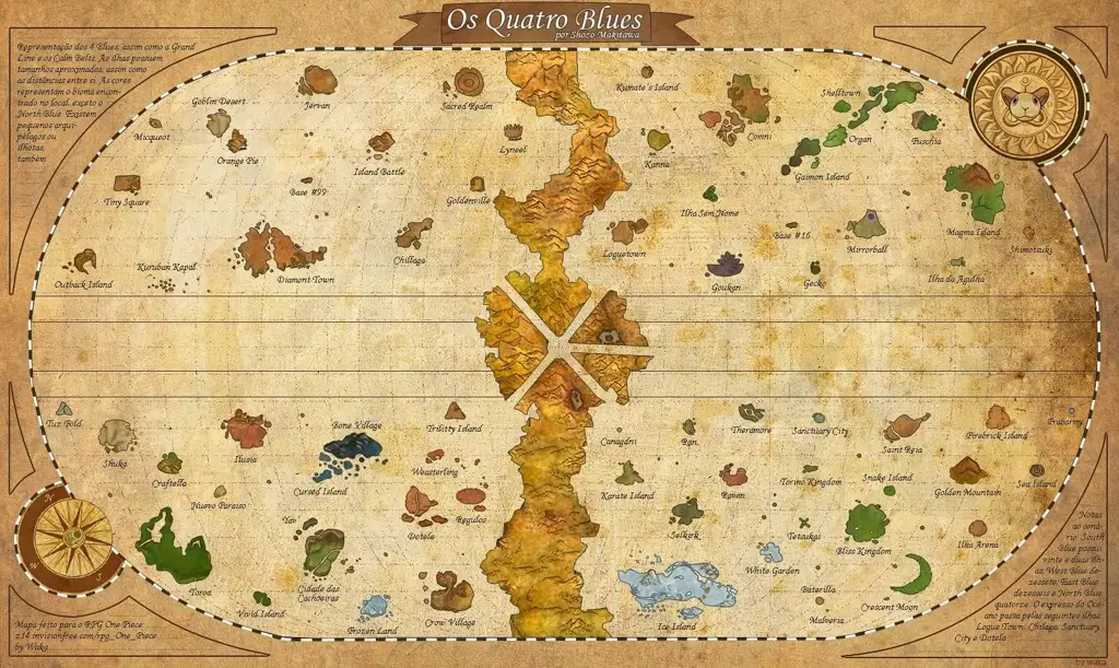 Mencari One Piece: Harta Karun Legendaris Gambar Peta Harta Karun One Piece