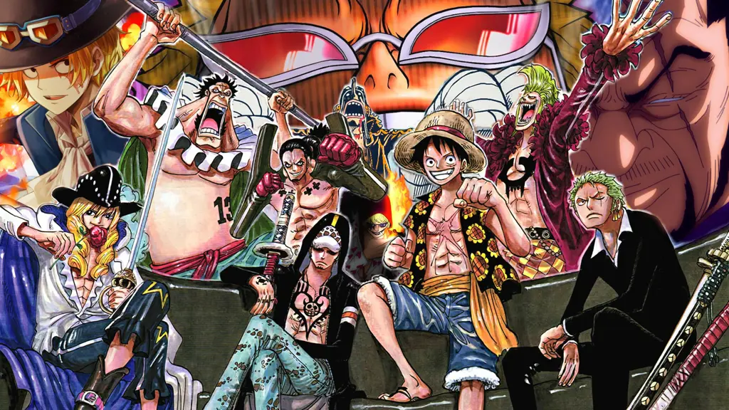 Pertempuran dahsyat di Enies Lobby Gambar dari Arc Enies Lobby di One Piece, menampilkan Luffy dan CP9