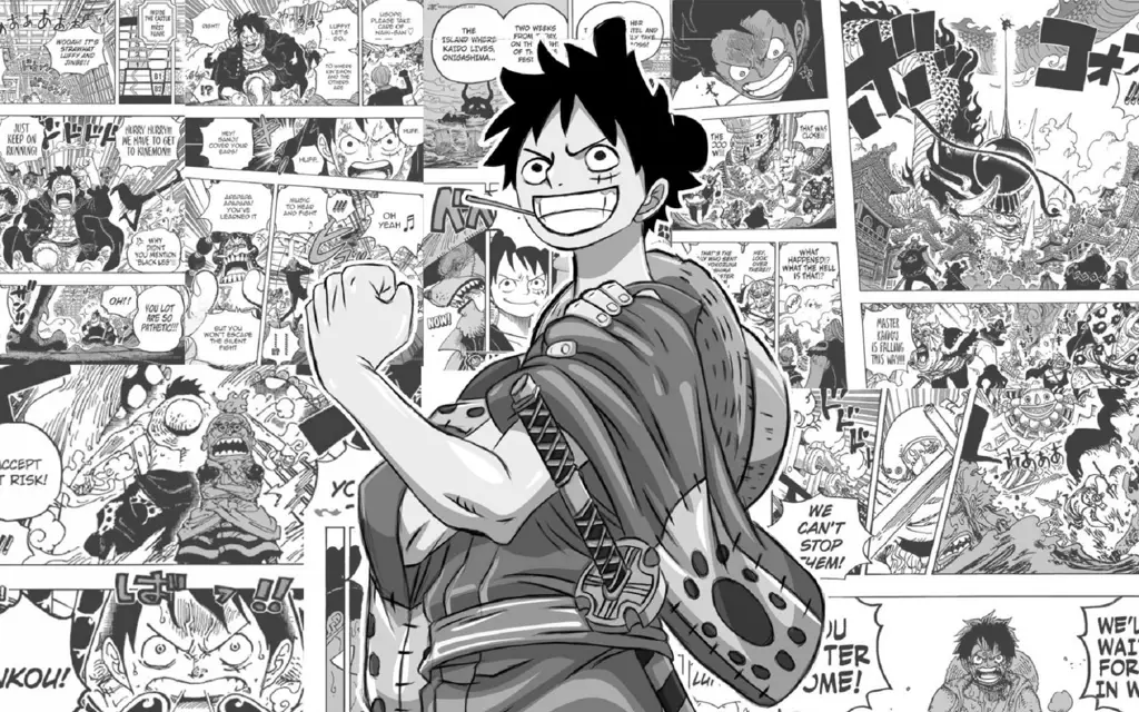 Seni dan detail dalam manga One Piece yang menginspirasi animasinya Gambar panel manga One Piece yang ikonik