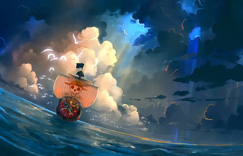 Thousand Sunny, kapal terbaru Topi Jerami Gambar kapal Thousand Sunny