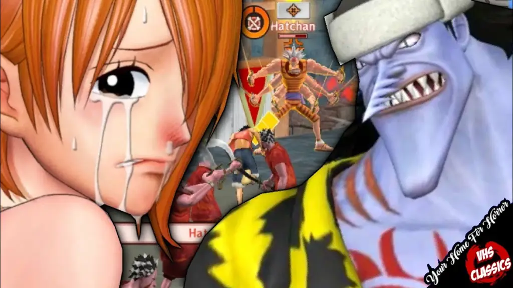 Pertempuran sengit Luffy melawan Arlong Luffy melawan Arlong di Arlong Park