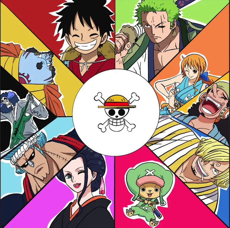 Petualangan Luffy dan Kru Topi Jerami Luffy dan kru Topi Jerami berlayar di Grand Line