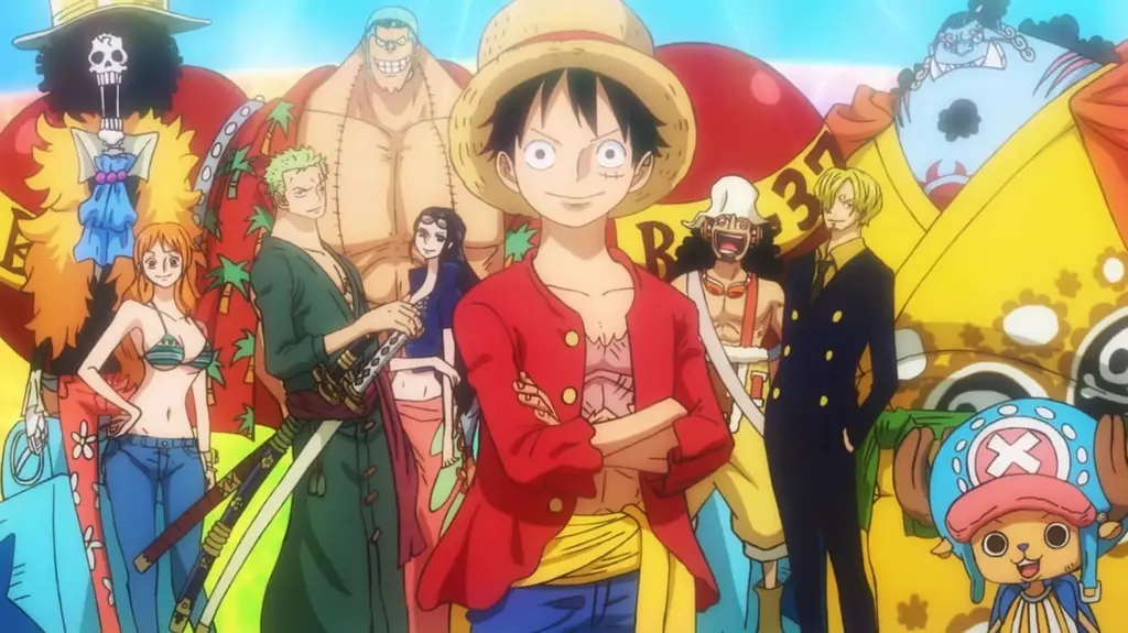 Kru Topi Jerami: Sahabat Sejati dalam Petualangan Gambar Luffy dan kru Topi Jerami