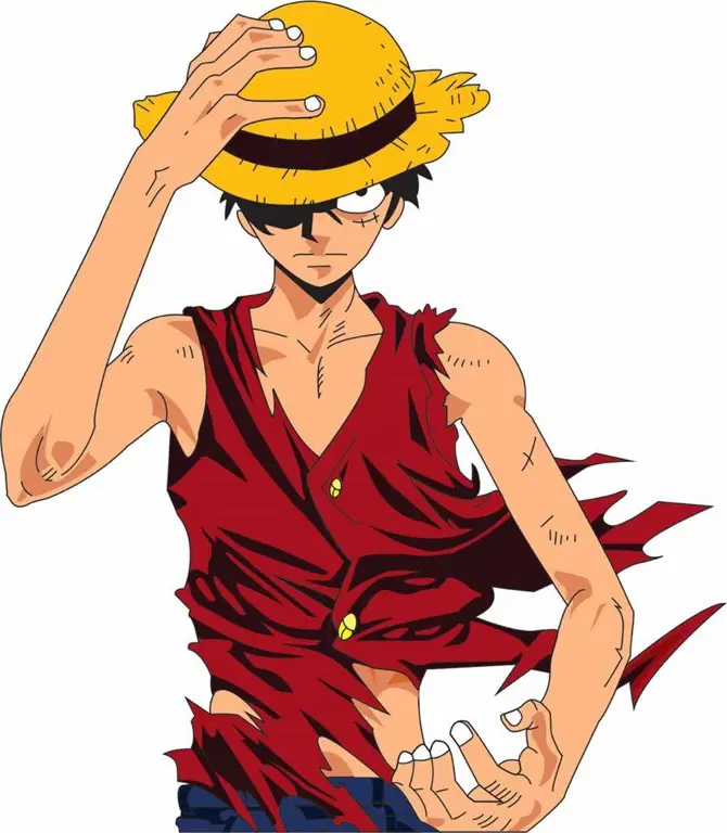 Luffy, kapten dari Topi Jerami Gambar Monkey D Luffy