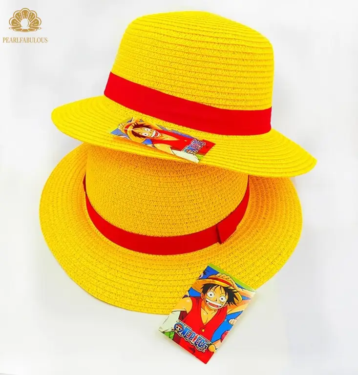 Luffy, kapten kru Topi Jerami Luffy tersenyum ceria