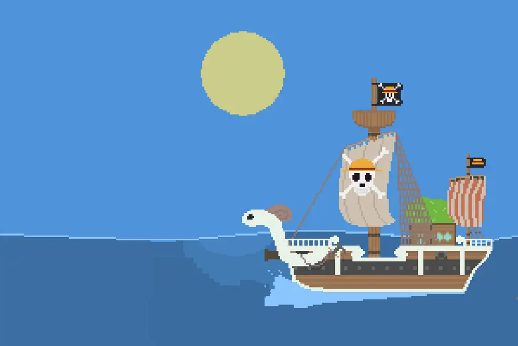 Kapal legendaris Going Merry Gambar kapal Going Merry