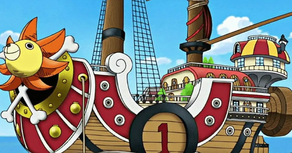 Kapal Thousand Sunny, lambang petualangan One Piece Gambar kapal Thousand Sunny