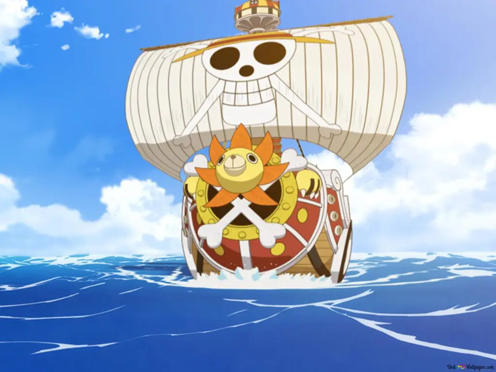 Kapal Thousand Sunny yang Megah Gambar Thousand Sunny