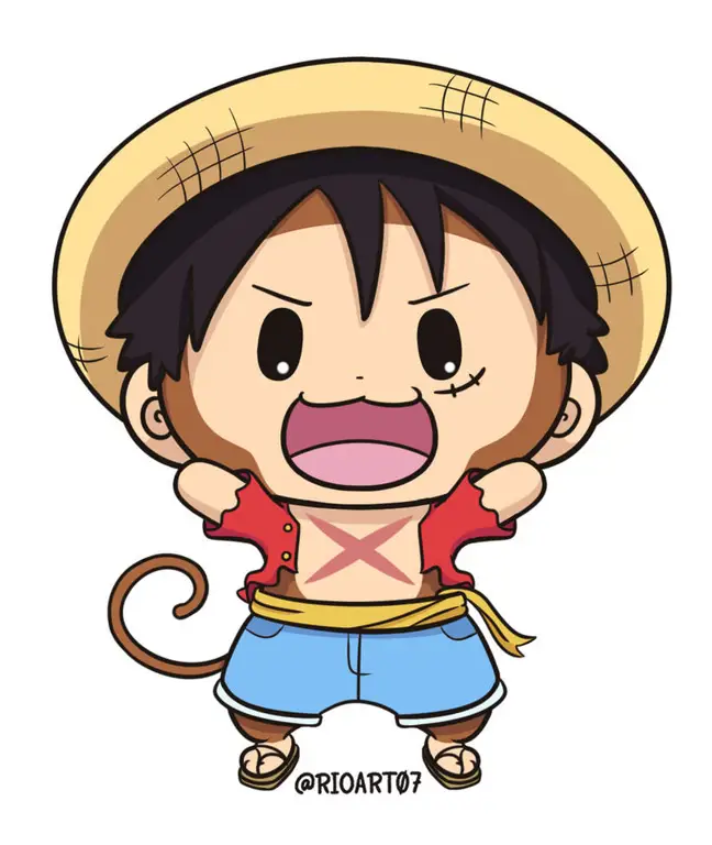 Luffy, sang Kapten Topi Jerami Gambar Monkey D Luffy, tokoh utama One Piece