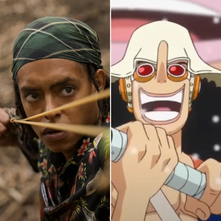 Menikmati One Piece Bersama Teman Karakter One Piece sedang menonton anime bersama