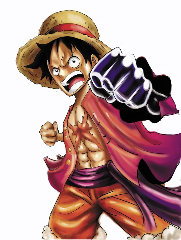 Luffy, kapten dari Topi Jerami Gambar Monkey D Luffy