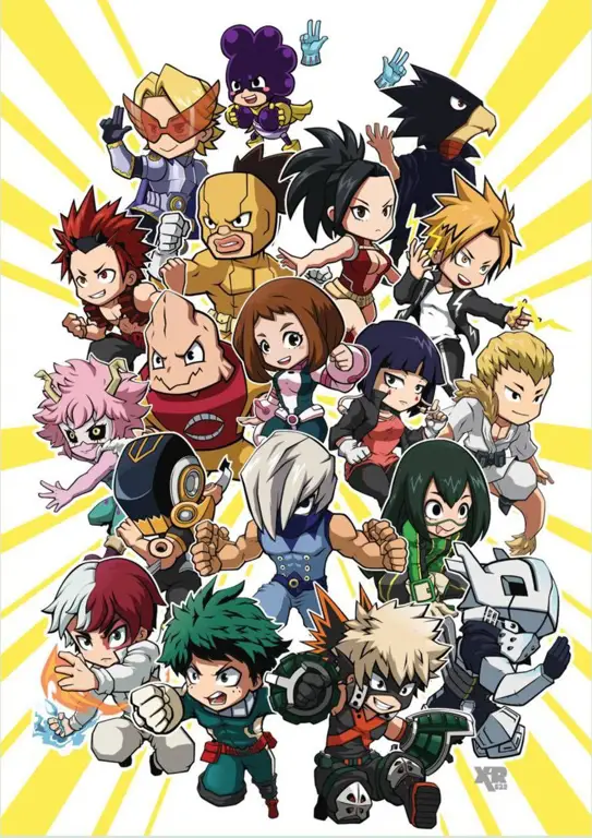 Gambar para karakter My Hero Academia