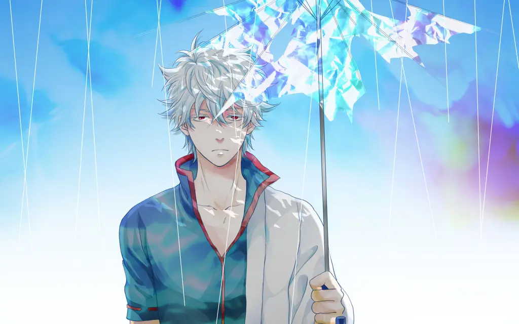 Adegan lucu dari anime Gintama Gambar screenshot dari anime Gintama