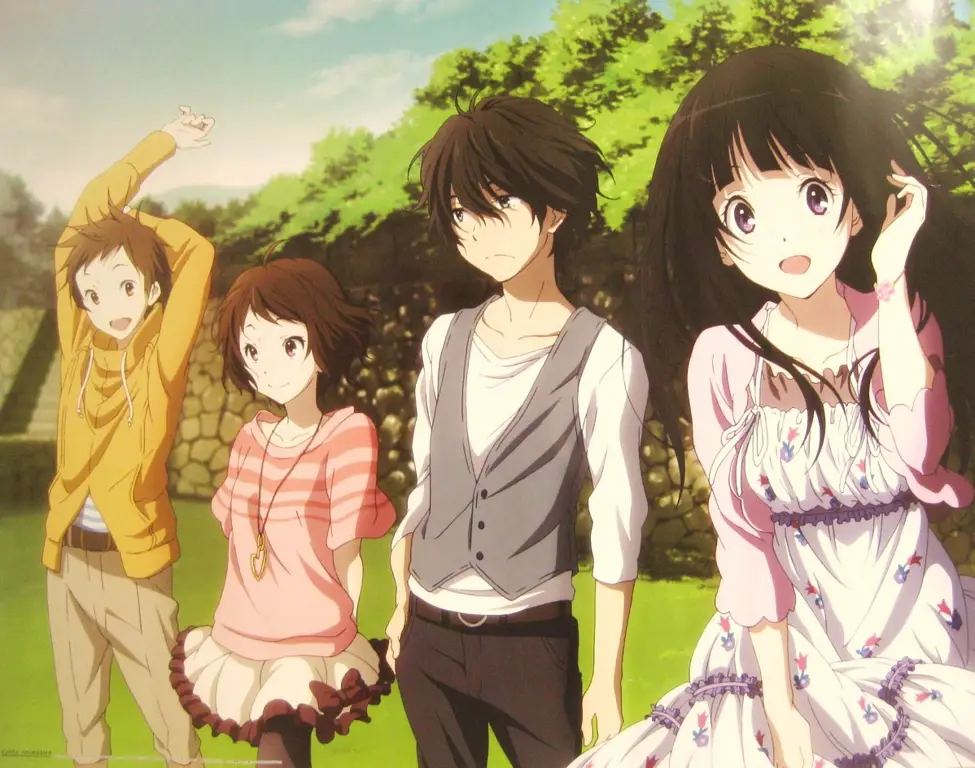 Karakter utama anime Hyouka Gambar karakter utama anime Hyouka