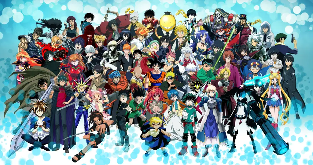 Karakter Anime Favorit Berbagai karakter anime populer