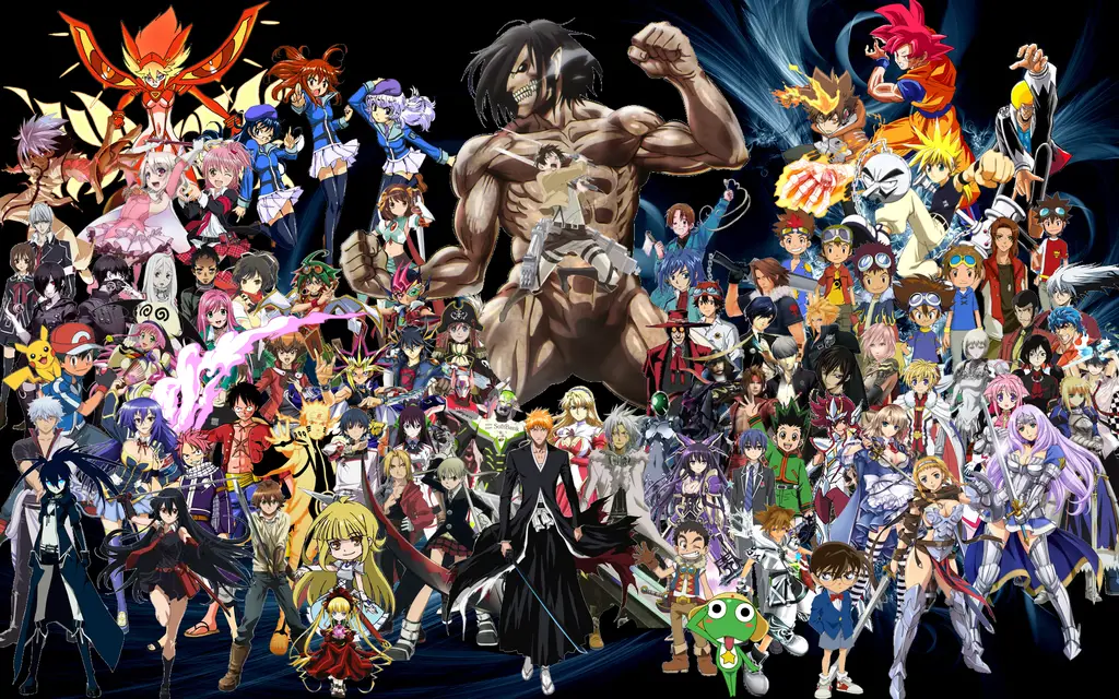 Menonton Anime Bersama Teman Karakter anime menonton anime bersama