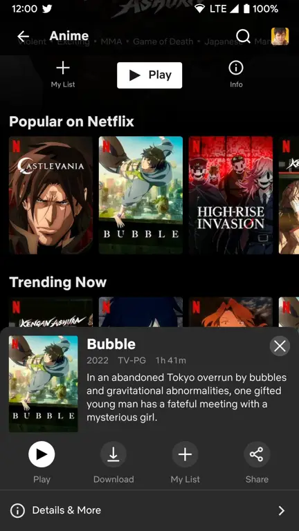 Memilih Aplikasi Streaming Anime yang Tepat Bagan perbandingan berbagai aplikasi streaming anime