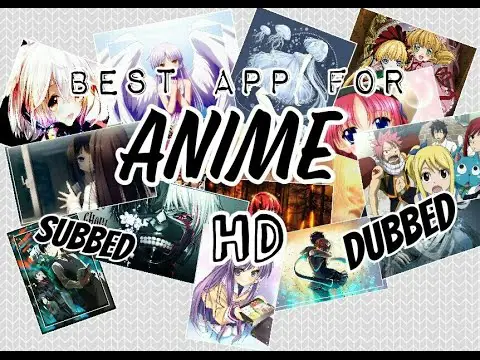Menikmati Anime Seorang penggemar anime yang bahagia menonton anime di tabletnya