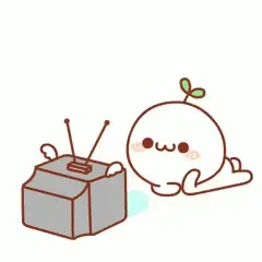 Menikmati Anime di Rumah Karakter anime menonton TV