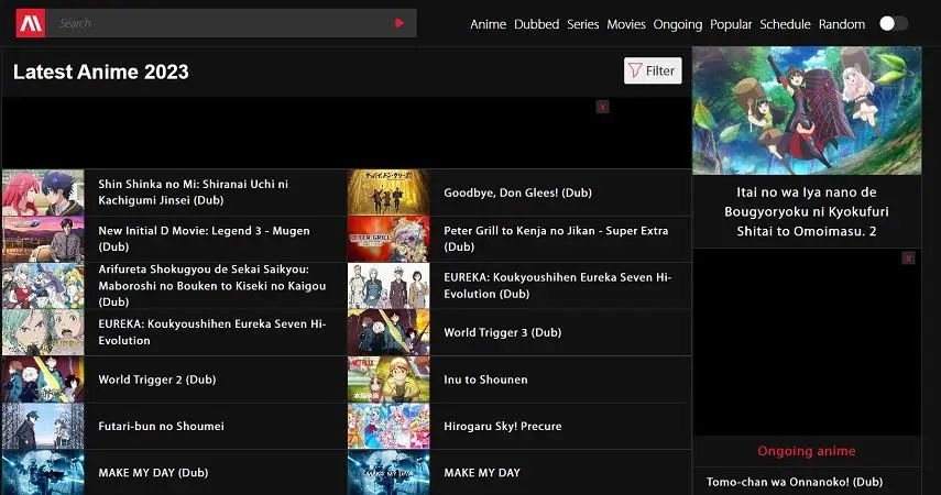Contoh Antarmuka Situs Download Anime Legal Antarmuka situs web download anime legal