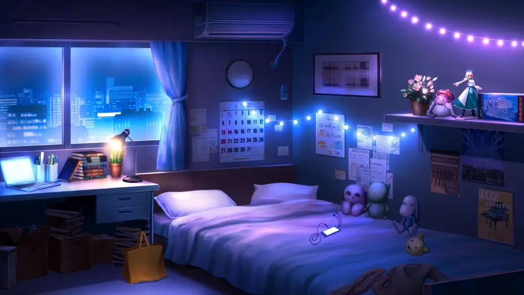 Kenyamanan Menonton Anime Seseorang yang nyaman menonton anime di rumah