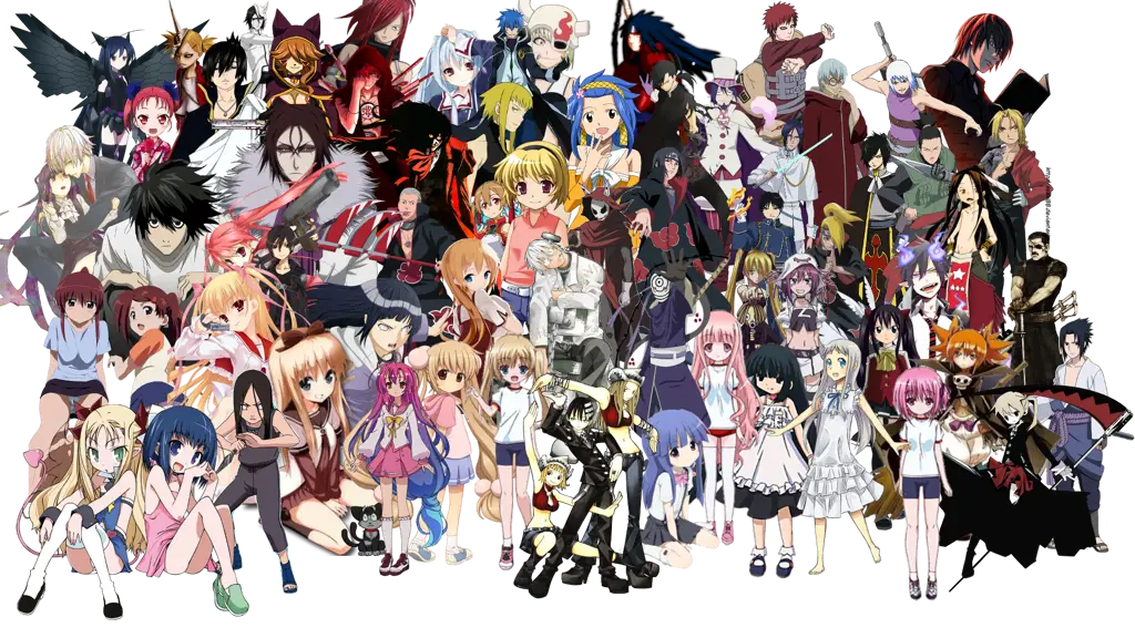 Karakter Anime Favorit Gambar berbagai karakter anime populer