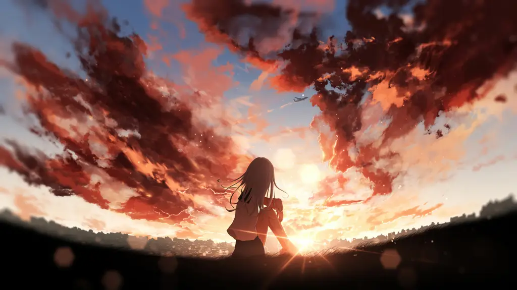 Menikmati Anime di Laptop Gambar seseorang menonton anime di laptop