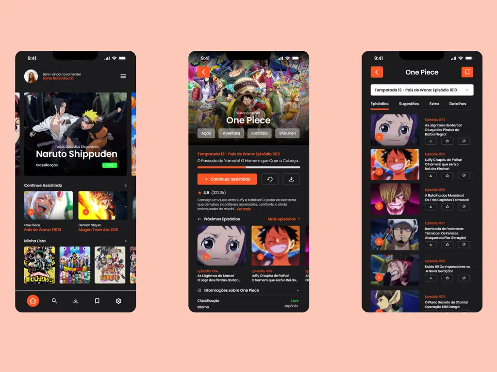 Berbagai pilihan aplikasi anime Antarmuka aplikasi anime